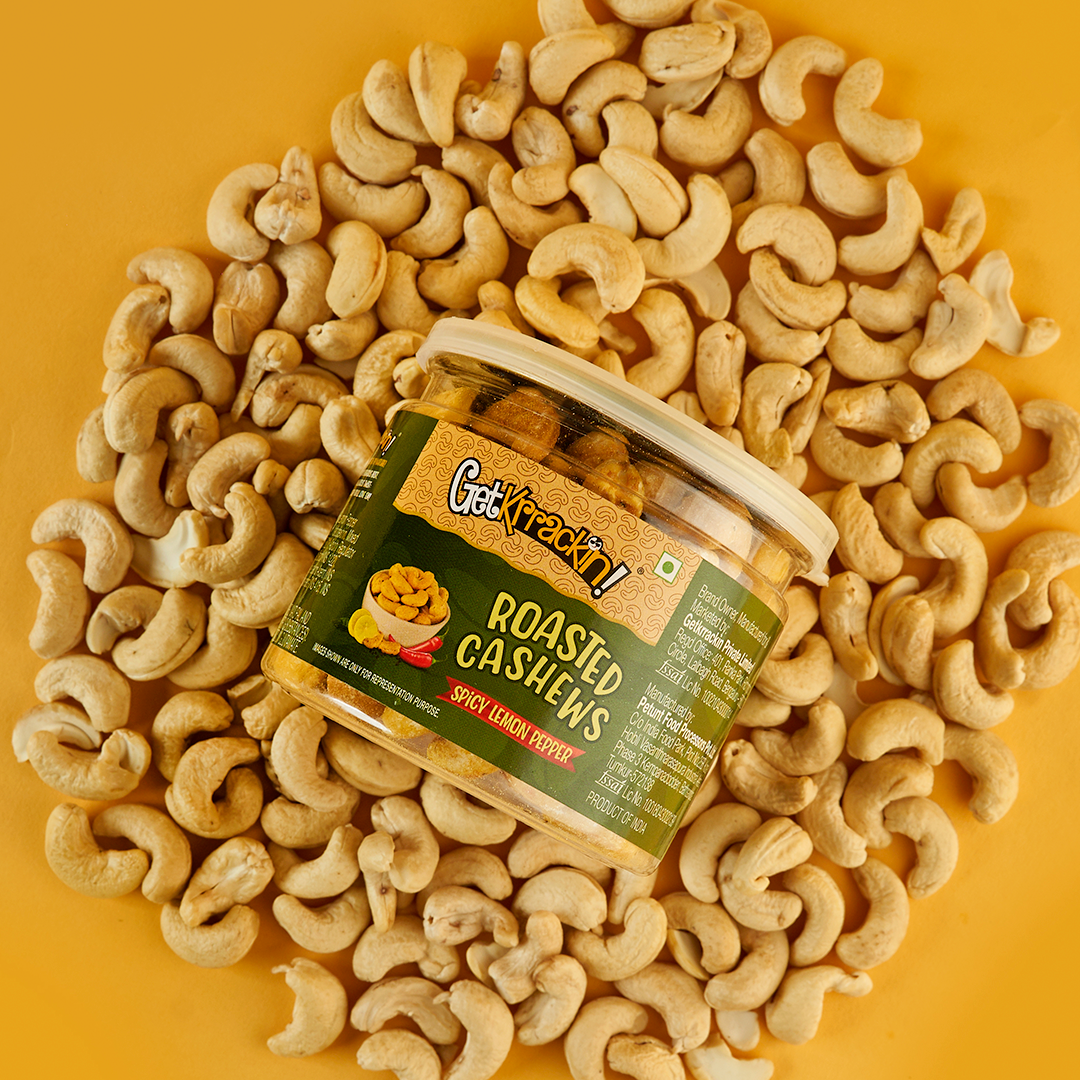 Spicy Lemon Pepper- Roasted Cashews | GetKrrackin