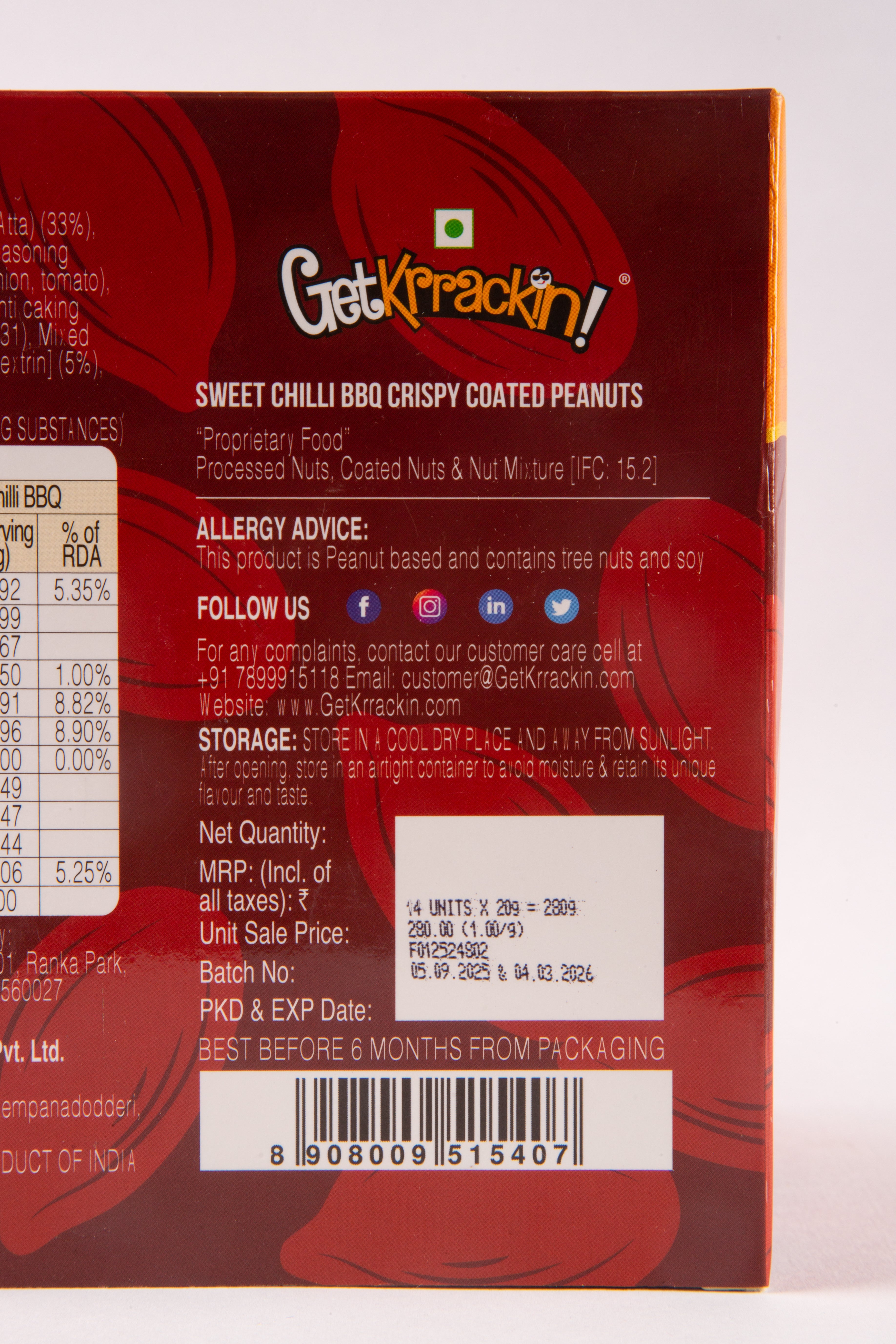 Sweet Chilli BBQ Peanuts