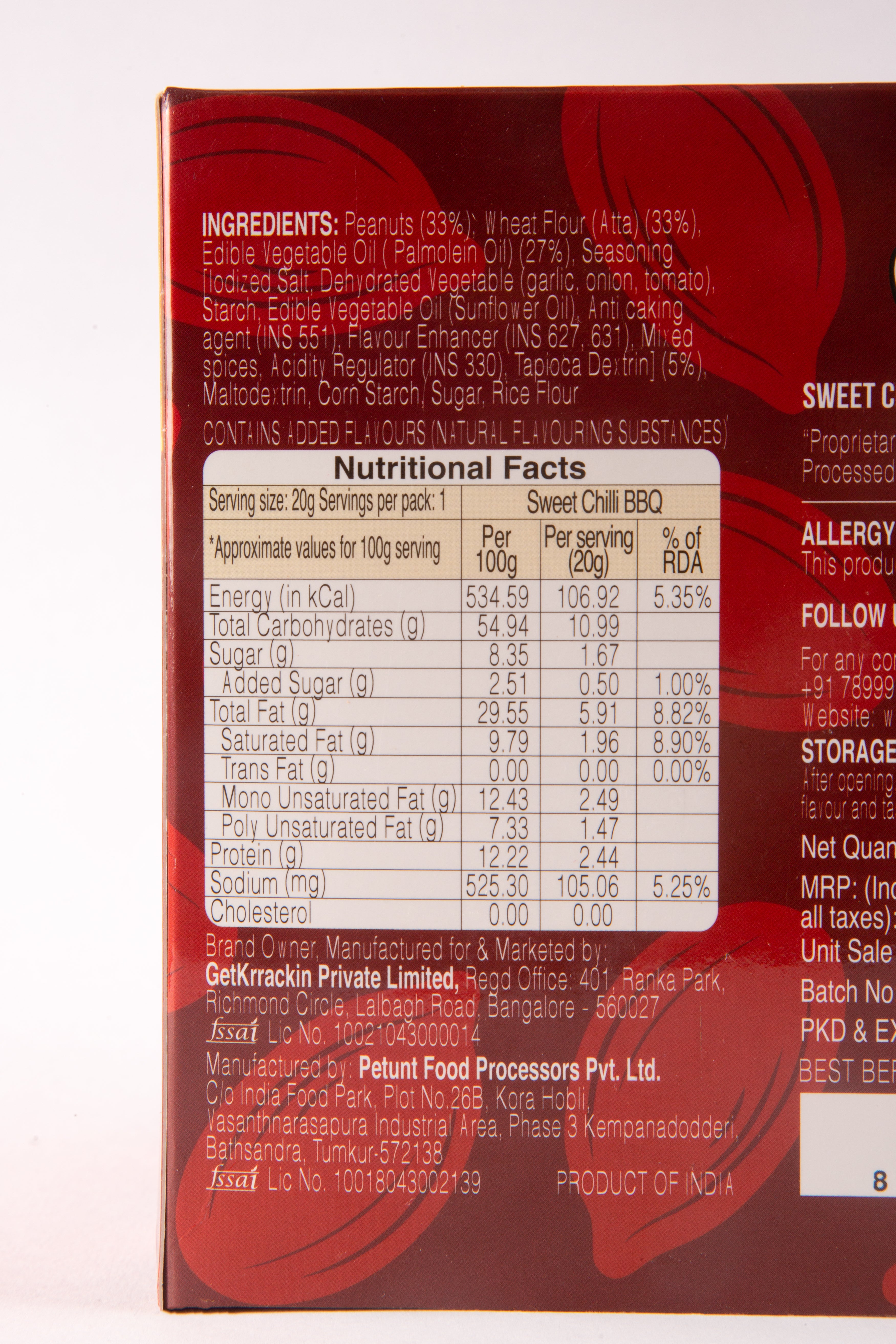 Sweet Chilli BBQ Peanuts